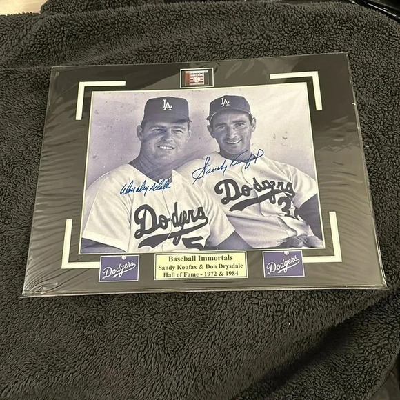 Dodgers- Sandy Koufax drysdale autographed 8x10 ph… - Picture 1 of 2